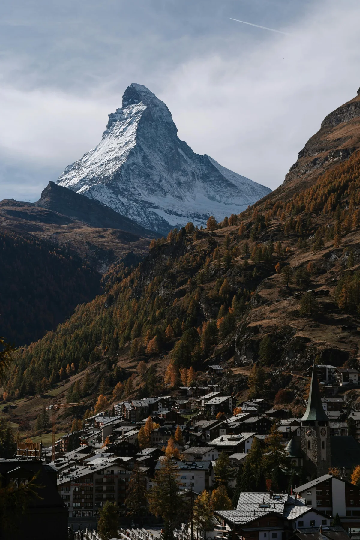 Matterhorn und alpine Landschaft in Zermatt